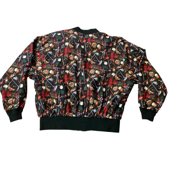 The Shell Game Golf-Themed Bomber Jacket Size XL - Picture 2 of 9